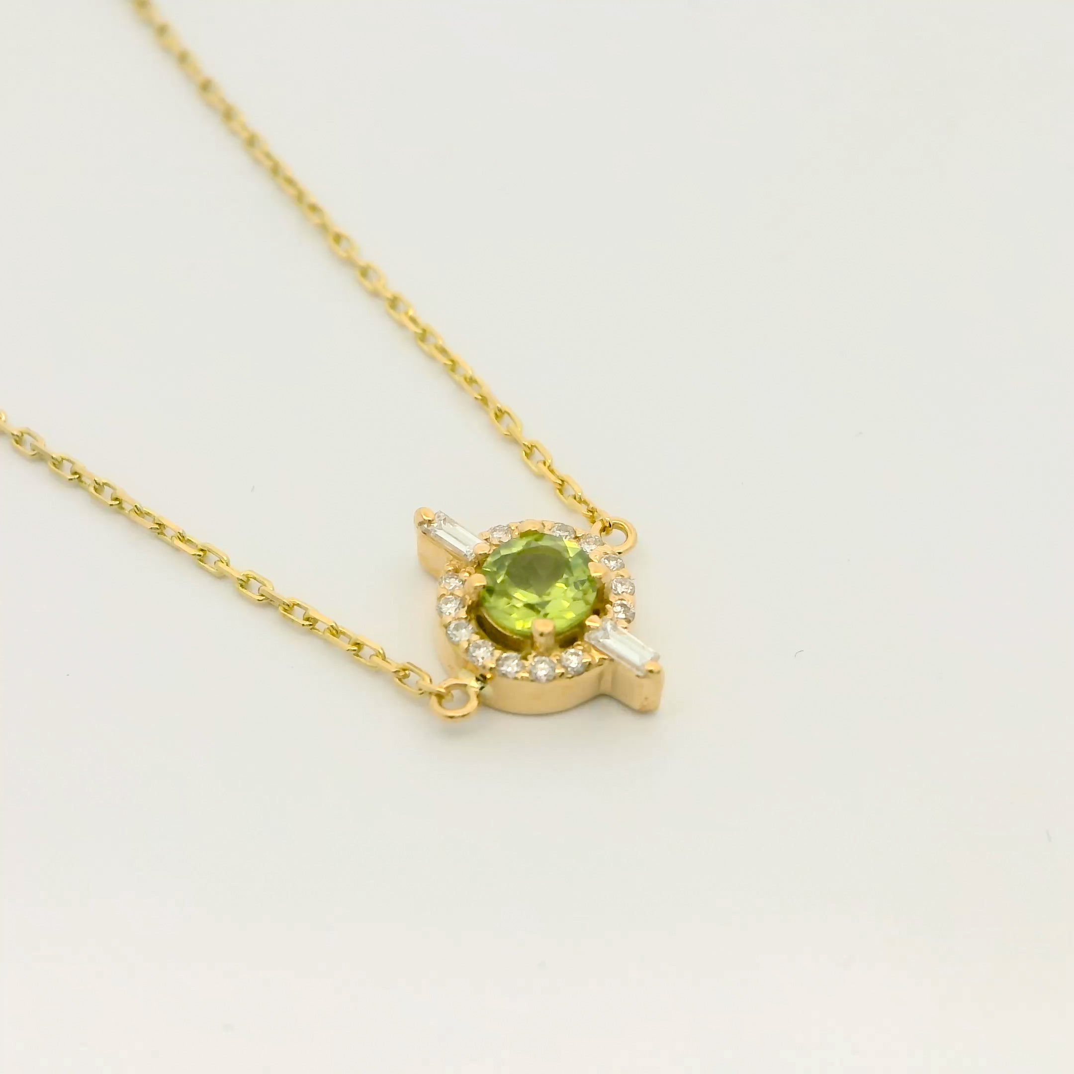 Ares Floating Peridot Bracelet