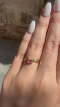 Load and play video in Gallery viewer, Aphrodite Stack Ring Pink Sapphire
